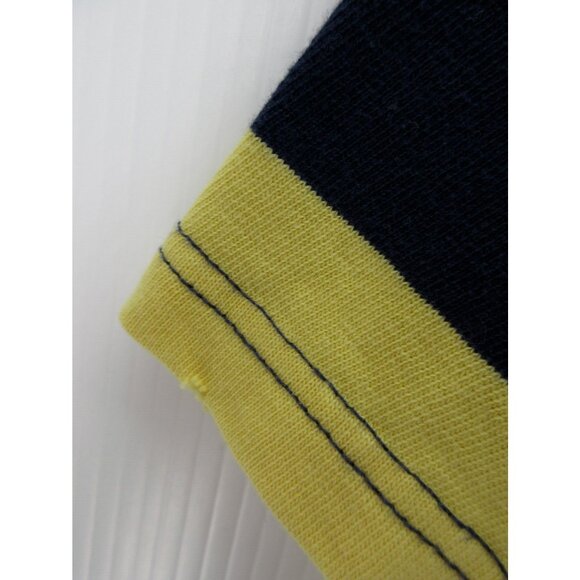 Ralph Lauren Polo Shirt XXL Yellow Rugby Red Pony Color Block Y2K * - Picture 6 of 12